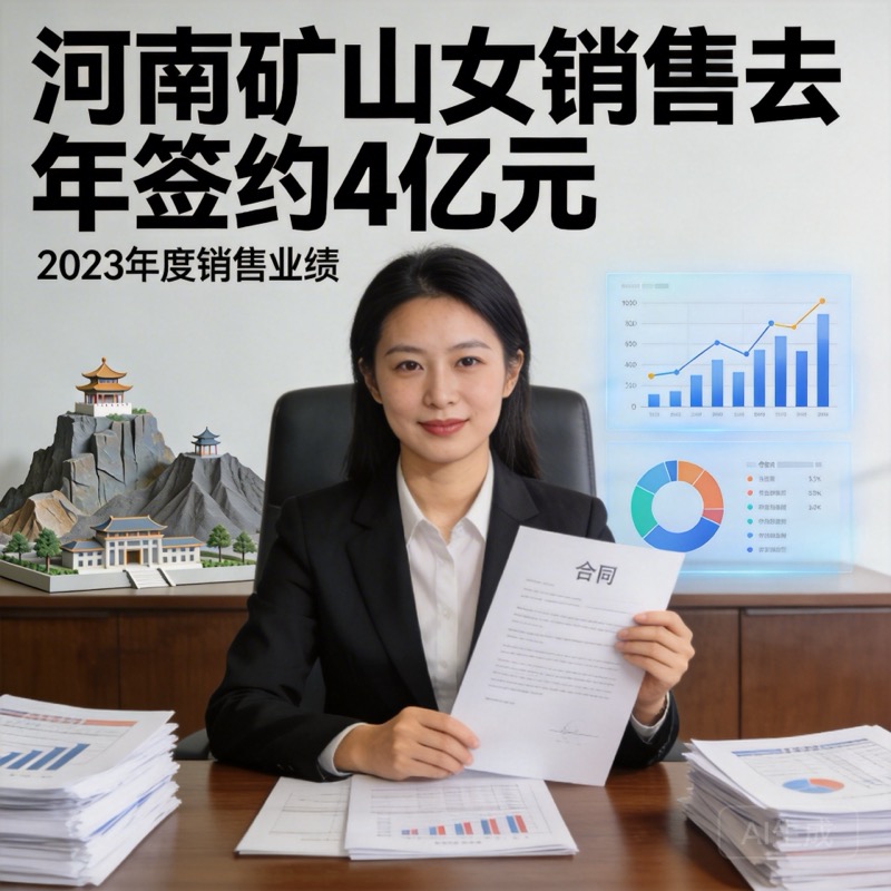 河南矿山女销售去年签约4个亿-中商网-做国内商业门户第一平台