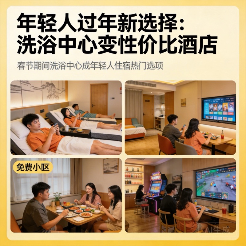 年轻人过年把洗浴中心玩成性价比酒店-中商网-做国内商业门户第一平台 年轻人过年把洗浴中心玩成性价比酒店-中商网-做国内商业门户第一平台