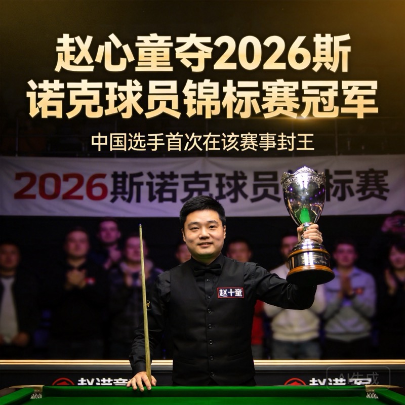 赵心童夺2026斯诺克球员锦标赛冠军-中商网-做国内商业门户第一平台 赵心童夺2026斯诺克球员锦标赛冠军-中商网-做国内商业门户第一平台