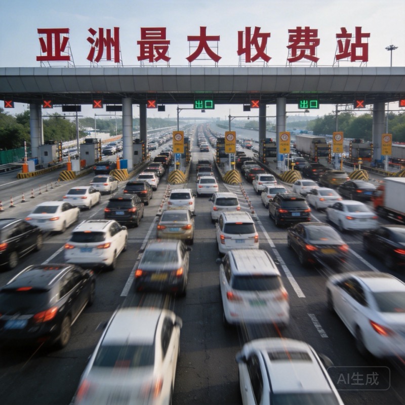 “亚洲最大收费站”出口全开迎返程潮-中商网-做国内商业门户第一平台