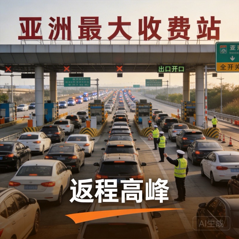 “亚洲最大收费站”出口全开迎返程潮-中商网-做国内商业门户第一平台