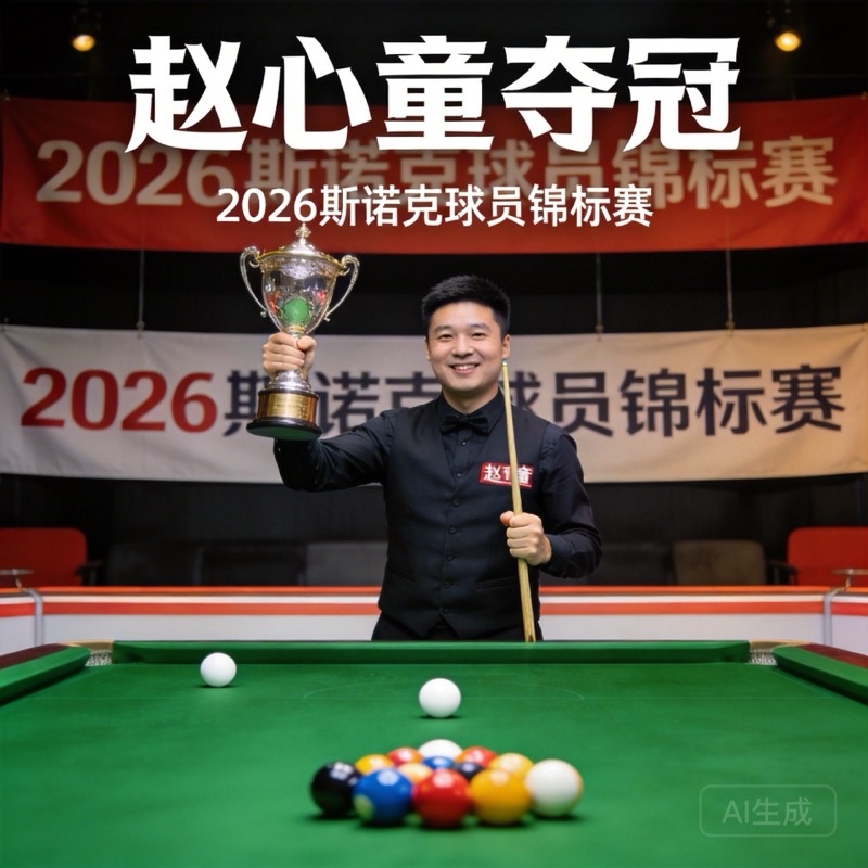 赵心童夺2026斯诺克球员锦标赛冠军-中商网-做国内商业门户第一平台 赵心童夺2026斯诺克球员锦标赛冠军-中商网-做国内商业门户第一平台