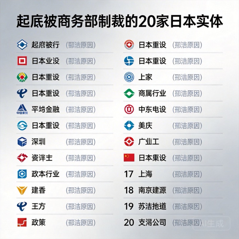起底被商务部制裁的20家日本实体-中商网-做国内商业门户第一平台 起底被商务部制裁的20家日本实体-中商网-做国内商业门户第一平台